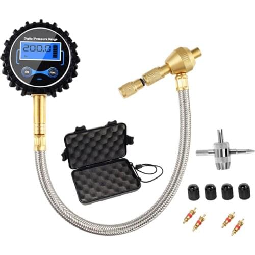 Tire Pressure Gauge 0-200 PSI Heavy Duty Digital Tire Pressure Gauge w/ Inflator