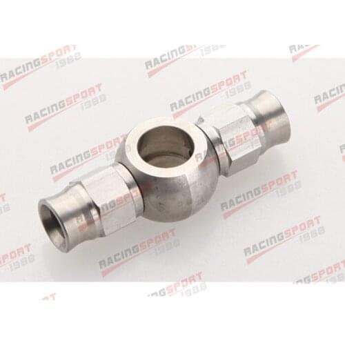 Stainless Steel 11.2mm (7/16") Eye Banjo To Double AN-3 Hose End Brake Fittings