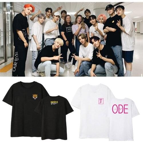 KPOP Seventeen T-Shirt New Album Fallin'Flower WORLD TOUR ODE TO YOU Summer Clothing T-Shirt Unisex Clothing yy31
