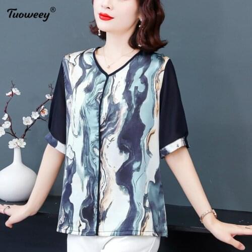 2021 Summer Korean Style 5XL Plus Size Vintage Chiffon Blouse Women Black Blusas Mujer De Moda Tunic Tops Aesthetic Long Shirts