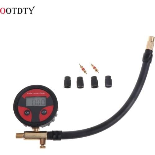 OOTDTY 0-200PSI Digital Tyre Tire Air Pressure Gauge LCD Manometer Car Truck Motorcycle