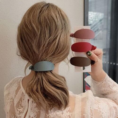 Fashion Hairpins Banana Shape Candy Colors Hair Claws Girls Sweet Hair Clips Ponytail Holder Handband New Hair Accessories