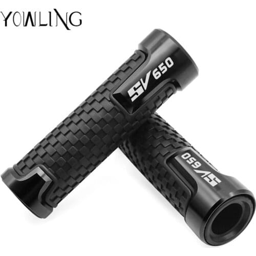 For SUZUKI SV 650 SV 650S SV650 SV650S KATANA 1999-2009 2005 2006 7/8" Motorcycle CNC Handlebar Hand Grips Bar End Gel Grip