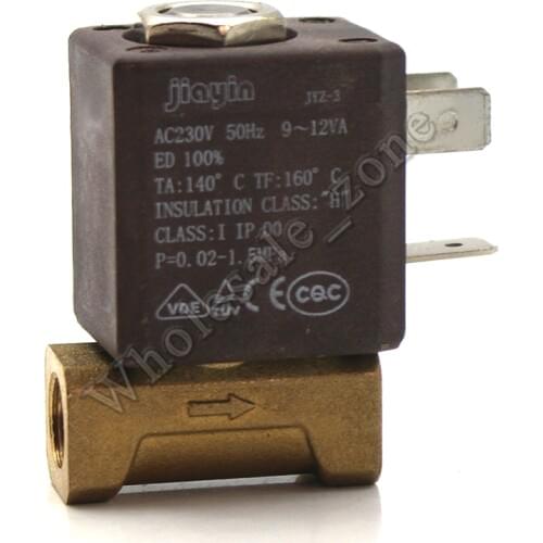 Nornally closed AC 230V 2/2 Way G1/8" High Pressure Valve Electromagnetic Solenoid Water Valve Steam Iron Boiler valve