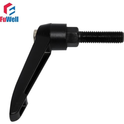 Adjustable Handle Knob M12 Male Thread Adjustable Handle Lever 15/20/25/30/40/60/80mm Bakelite Machinery Clamping Lever Handle