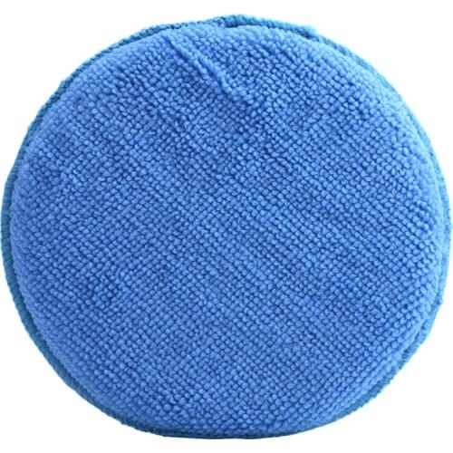 Blue Microfiber Foam Sponge Polish Wax Applicator Pad Mat For Home Cleaning YST