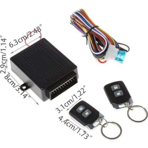 Car Alarm System Auto Remote Central Lock Kit Door Entry System Central Anti-theft Locks for Automobiles Motorcycles Automotive