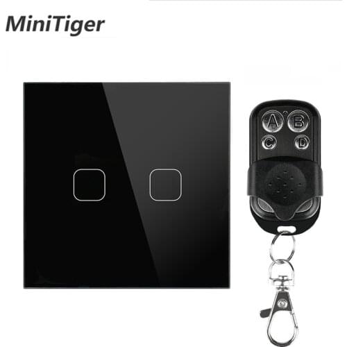Minitiger Smart Home Luxury White Crystal Glass ,Wall Switch, Touch Switch, Normal 1 Gang 1 Way Switch,High quality