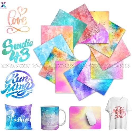 XFX Infusible Transfer Ink 12"x12" Transfer Paper Sublimation for Cricut Mug Press or Heat Press Machine Transfer for T-Shirts