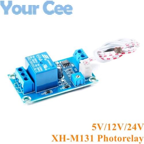 XH-M131 DC 5V 12V 24V Light Control Switch Photorelay Photoresistor Relay Module Detection Sensor brightness Automatic Control