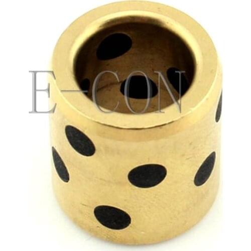 1PCS JDB Oilless Graphite Lubricating Brass Bearing Bushing Sleeve 10x14x20mm