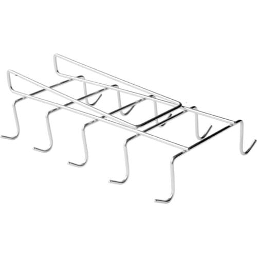 10 Hooks Stainless Steel Wardrobe Hanger Coffee Mug Cup Hanging Holder Drainer