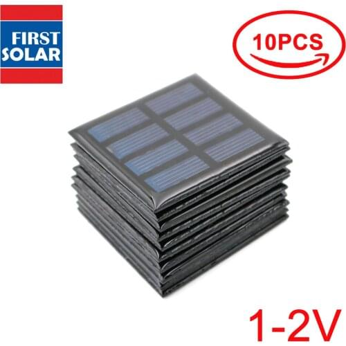 DIY Solar Panel 100 120 150 250 300 350 435 500 mA Solar Panel 1V 1.5V 2V Mini Solar Battery Cell Phone Charger Portable