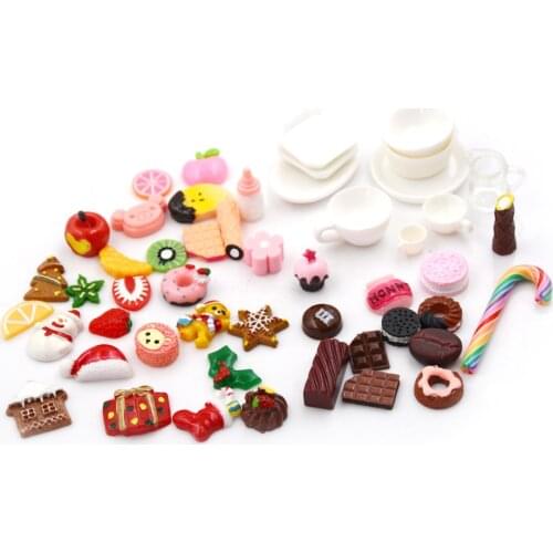 10pcs/Lot Mini Kawaii Resin Colorful Flatback Cabochons DIY Funny Craft Kit Supplies Decoration Child Pretend Play Toy