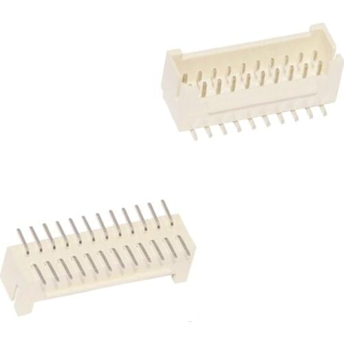10pcs PHB 2.0mm Connector Female Socket Pin Header SMT Dual Row with lock JST Housing terminal 2*3/4/5/6/7/8/9/10/12p pin