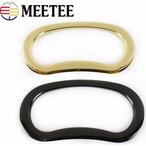 2/4pcs Meetee 3.8cm*8.8cm Women Metal Clasp Purse Frame Handbag Replace Handle Parts DIY Handmade Bag Hardware Accessory BS162