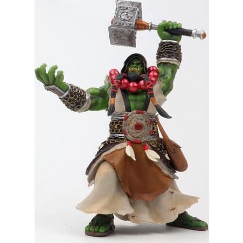 20cm DC WOW Thrall The Orc Shamman Figure Toys Thrall The Orc Shamman Statue Doll PVC ACGN Figure Collectible Model Toy