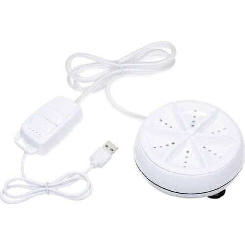 3 in 1 Mini Portable Ultrasonic Turbine Washing Machine USB Laundry Clothes Washer Cleaner for Home Travel