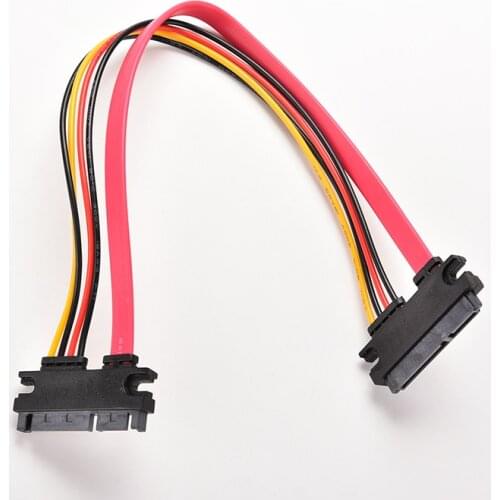 30cm 22Pin(15+7) Male To 22 pin Female SATA Serial ATA Data Power Cable Extension Connector Cord SATA Cables