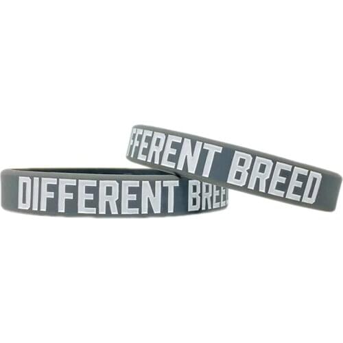300pcs Motivational DIFFERENT BREED Silicone Bracelets Rubber Wristbands Free Shipping by DHL
