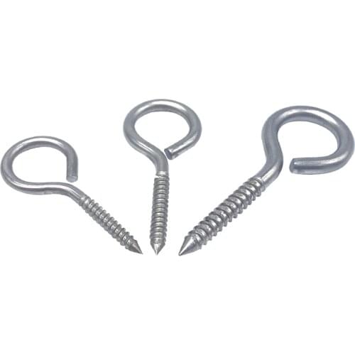 5Pcs M3 M4 M5 304 Stainless Steel Self-tapping Sheep Eye Bolt Ring Hook