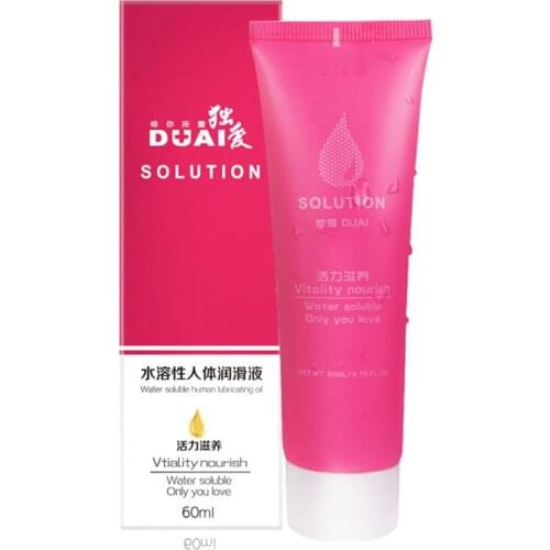 60ML Sex Lubricant Water Based Anal Oil Sex Lubricant Gay Male and Female Masturbation Lubrication Adult Sex Liquid Products