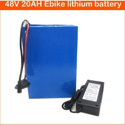 48V 20AH 1000W Electric Bike Bicycle Bateria AKKU 48 V 10AH 15AH Lithium 18650 Ebike Battery Pack with 30A BMS 54.6V 2A charger