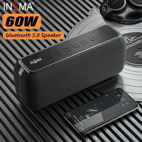 60W bluetooth Speaker Column Soundbar Portable bluetooth 5.0 IPX5 Waterproof TWS Heavy Bass Loundspeaker Subwoofer Boomboxes
