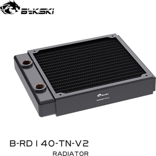 Bykski B-RD140-TN, 140mm Single Row Radiators, 28mm Thickness, Standard Water Cooling Radiators , Suitable For 140*140mm Fans