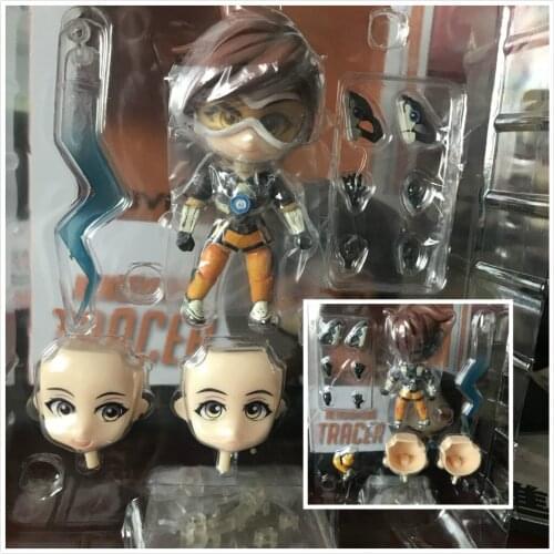 Figure 730 Overwatcher Q Edition Tracer Classic Skin PVC Action Figures Model Toys Gift Doll
