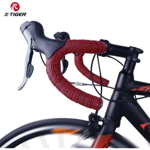 X-TIGER MTB Bicycle Handlebar Tape 2PCS Silica Gel Cycling Handlebar Bandage Anti-slip Shock Absorption Road Bike Bar Grip Tape