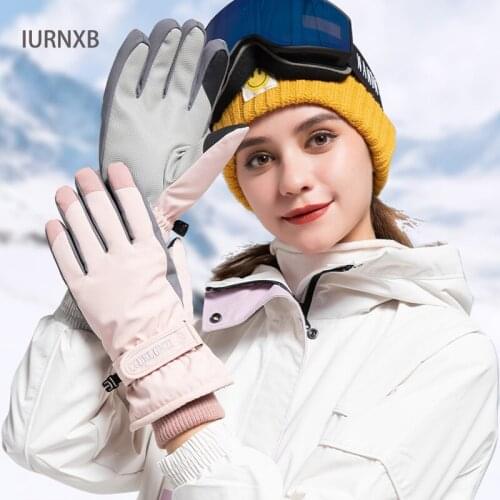 Ski Gloves Waterproof Gloves with Touchscreen Function Snowboard Thermal Gloves Outdoor Thickened Winter Womens gloves