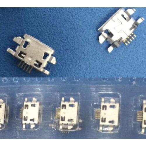 MICRO USB 5P Male plug pin 4pin Fixed PCB ,Tail Charging socket,new and original