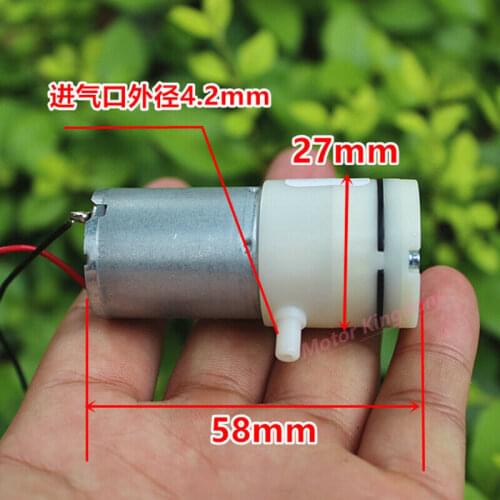 Mini 370 Motor Pump DC 3V 3.7V 5V 6V Vacuum Air Quiet Pump Negative Pressure Pump Suction Breast Pump