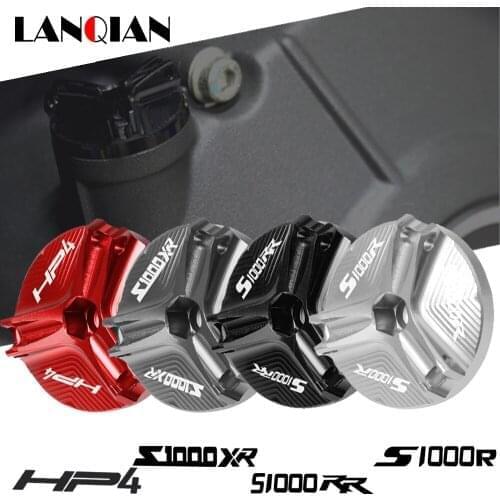 Motorcycle Engine Oil Filter Cup Plug Cover Screw For BMW S1000 R XR 2014-2020 S1000RR 2009-2020 HP4 13-14 HP4 RACE 2017-2018