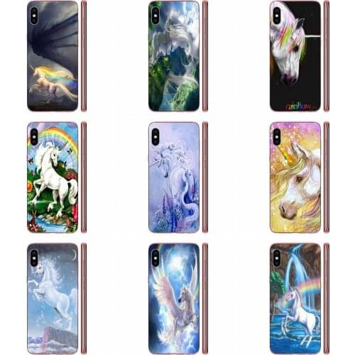 Soft Coque Unicorn And Rainbow Lovely For HTC Desire 530 626 628 630 816 820 830 One A9 M7 M8 M9 M10 E9 U11 U12 Life Plus