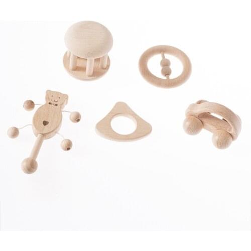 Infant Grasping Toys Soothing Toys for New Baby Wooden Toys Montessori Materials Gift for 3~12months Baby Toys