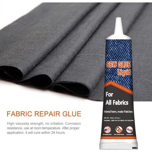 Fabric Glue Stitch Liquid Sewing Solution Kit No Sew Glue Fast Tack No Sew kitchen cleaner Bonding Glue Repair Clothes Tools