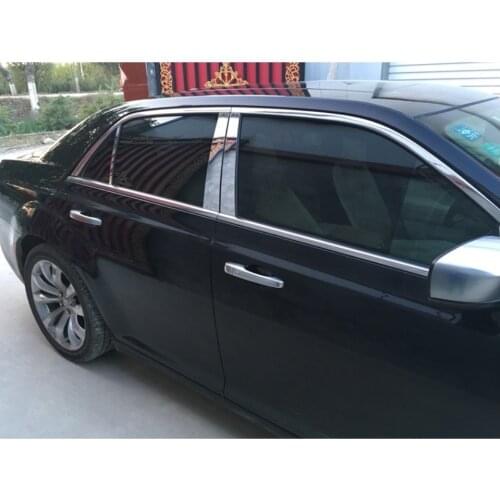 Stainless steel car window trims for chrysler 300C 2006-2018 2006 2017 2008 2009 2010 2011 2012 2013 2014 2015