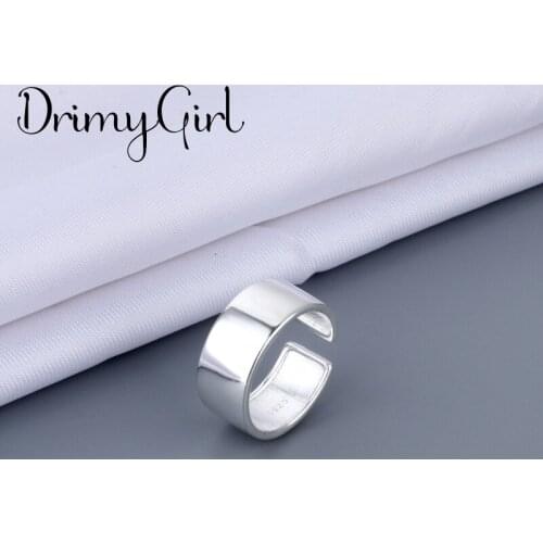 New Hot Sale Exaggerated Adjustable Size Smooth Round Rings For Women Men Girl Party Gifts Minimalist Jewelry 2021