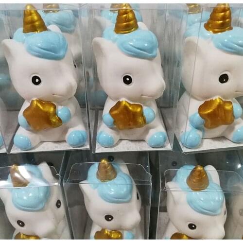 Wholesale 20pcs/lot Cerami Unicorn coin bank saving box baby shower baptism Christening Gifts Baby Return Souvenirs