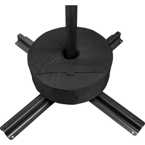 Portable Round Parasol Umbrella Stand Base Weight Bag Sandbag for Patio Beach Garden Camping Outdoor Activities 38cm Diameter