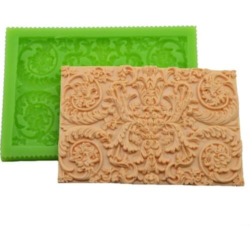 DIY European Style Embossed Fondant Cake Silicone Mold Embossed Cake Decorating Tools DIY Baking Clay Mold