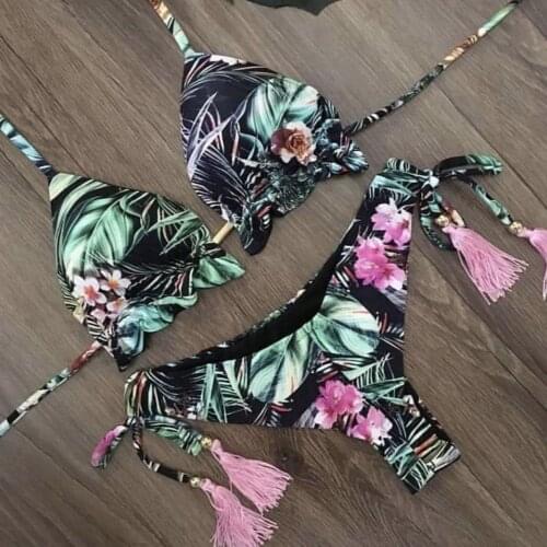 Hot Selling Temptation Backless Thin Swimsuit Adjustable Strap Swimsuit Female Beach Micro Bikini Sexy Lingerie Three-Point Suit