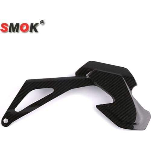 SMOK Real Carbon Fiber Front Chain Guard Protective Cover For Yamaha MT10 MT 10 MT-10 2016 2017 2018