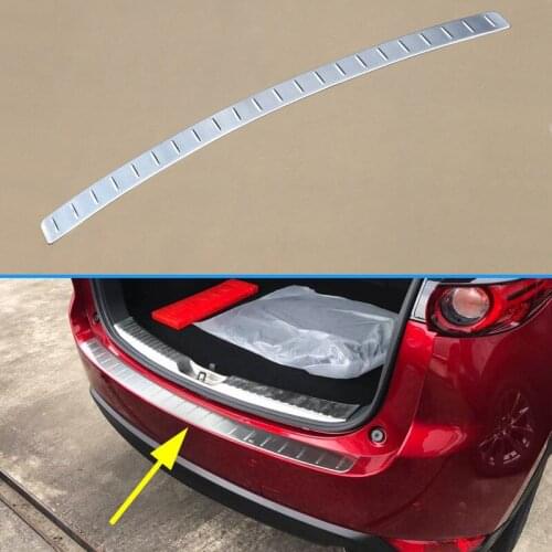 Steel Bumper Protector For Mazda CX-5 KF 2017 2018 Trunk Sill Kick Plate