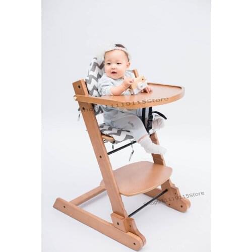Beech Baby Dining Chair Baby Growth Dining Chair Children Dining Chair Solid Wood Learning Chair Folding