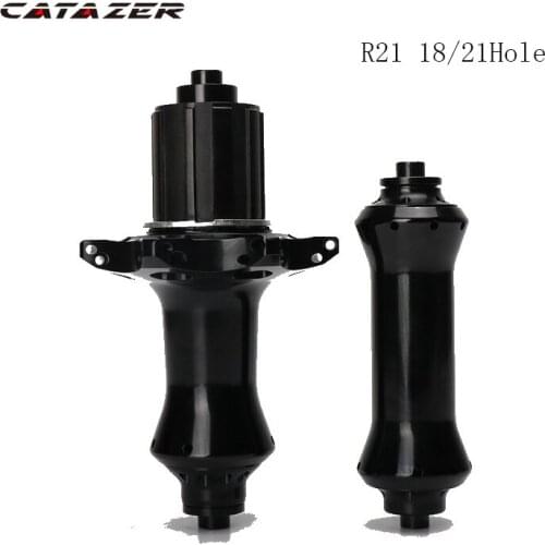 Catazer R21 Road Bike Disc Brake Hub Straight Pull Low Resistance Only 370g Bicycle Hub Front 145g Rear 250g