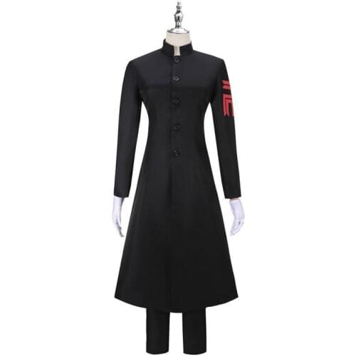 Tokyo Revengers Manjiro Sano Takemichi Hanagaki Cosplay Costume Black Uniform Outfit Halloween Costume Suit