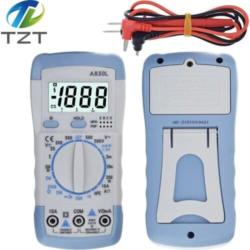 TZT A830L LCD Digital Multimeter DC AC Voltage Diode Freguency Multitester Volt Tester Test Current